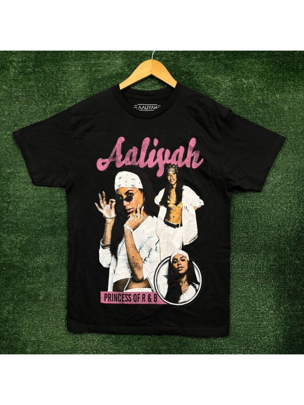 Aaliyah 90's Style Collage T-Shirt Size Medium